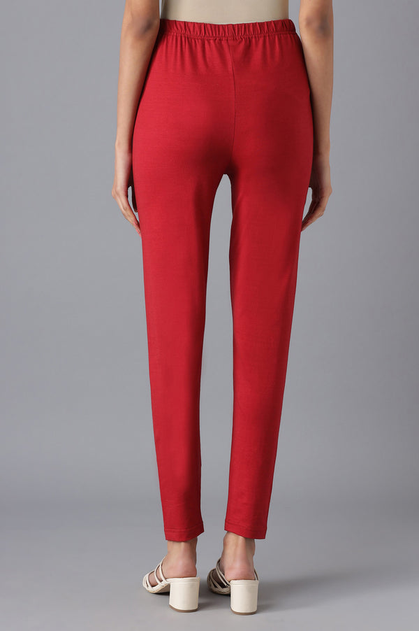 Maroon Skinny Tights