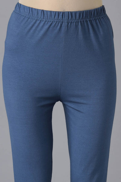 Blue Skinny Tights
