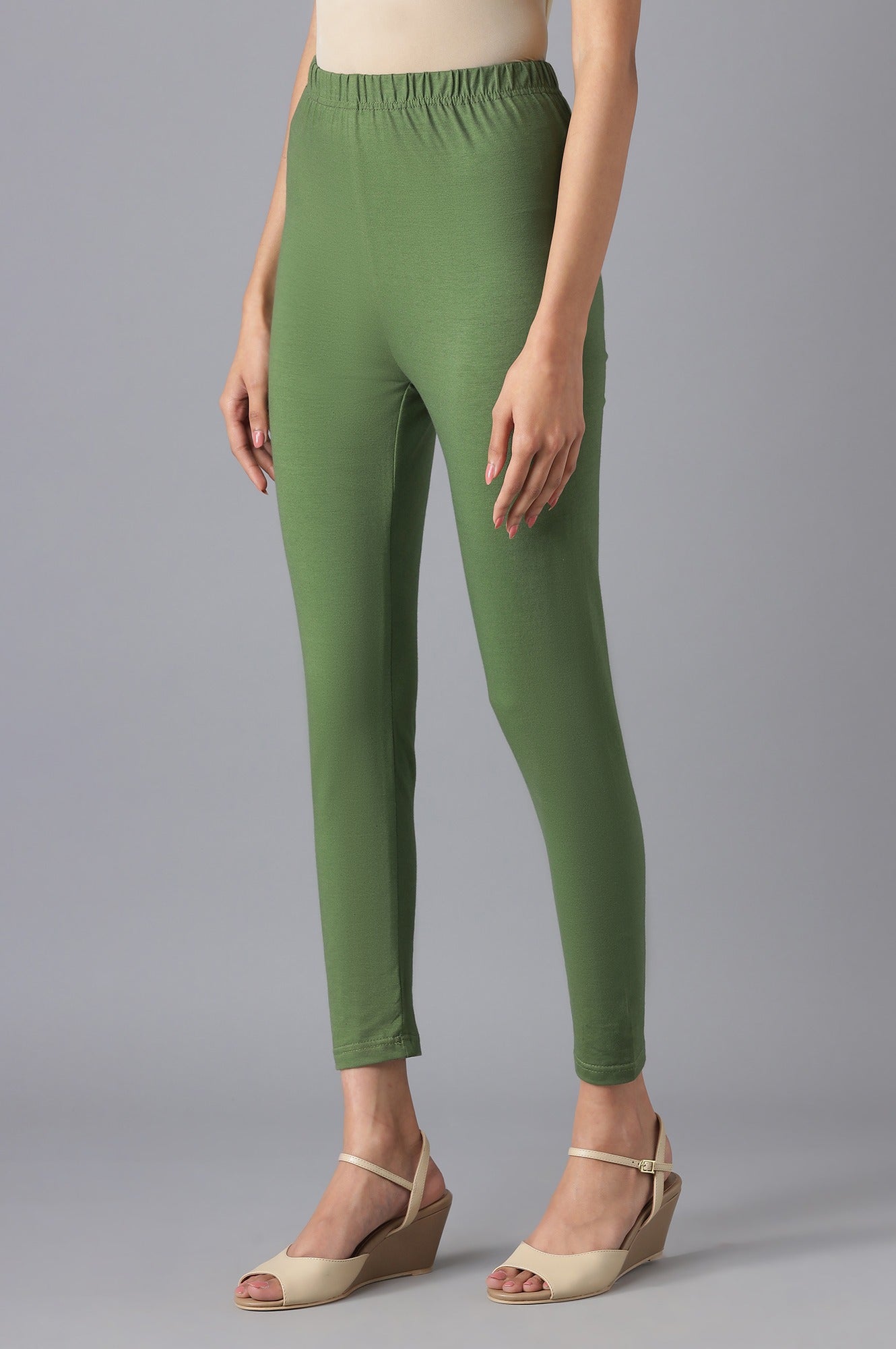 Green Skinny Tights