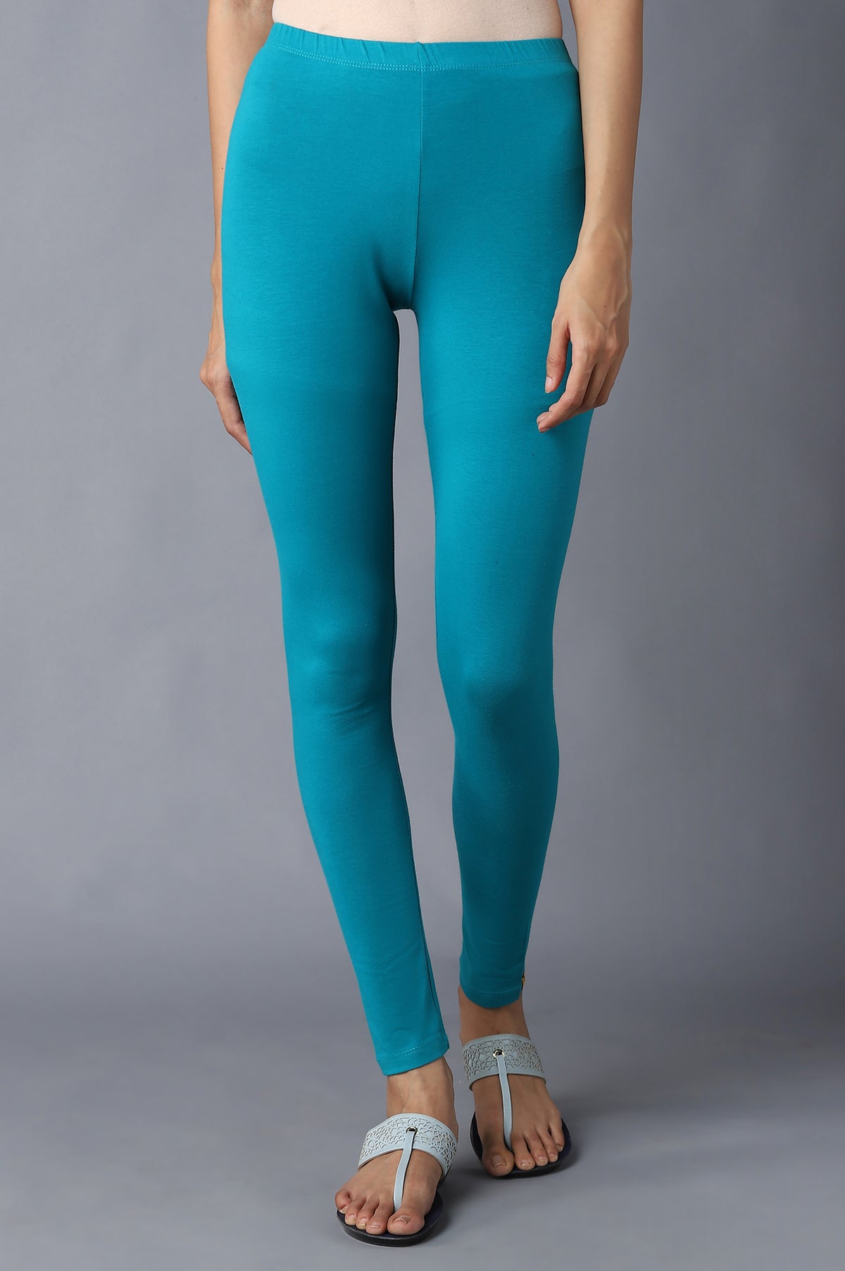 Green Skinny Tights - XS