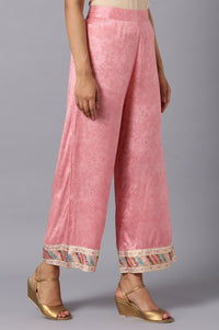 Pink Straight Palazzo