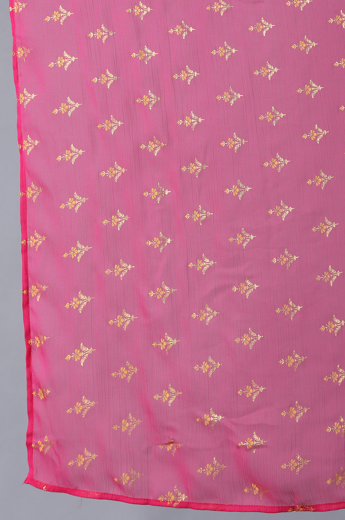 Pink Printed Chiffon kurta