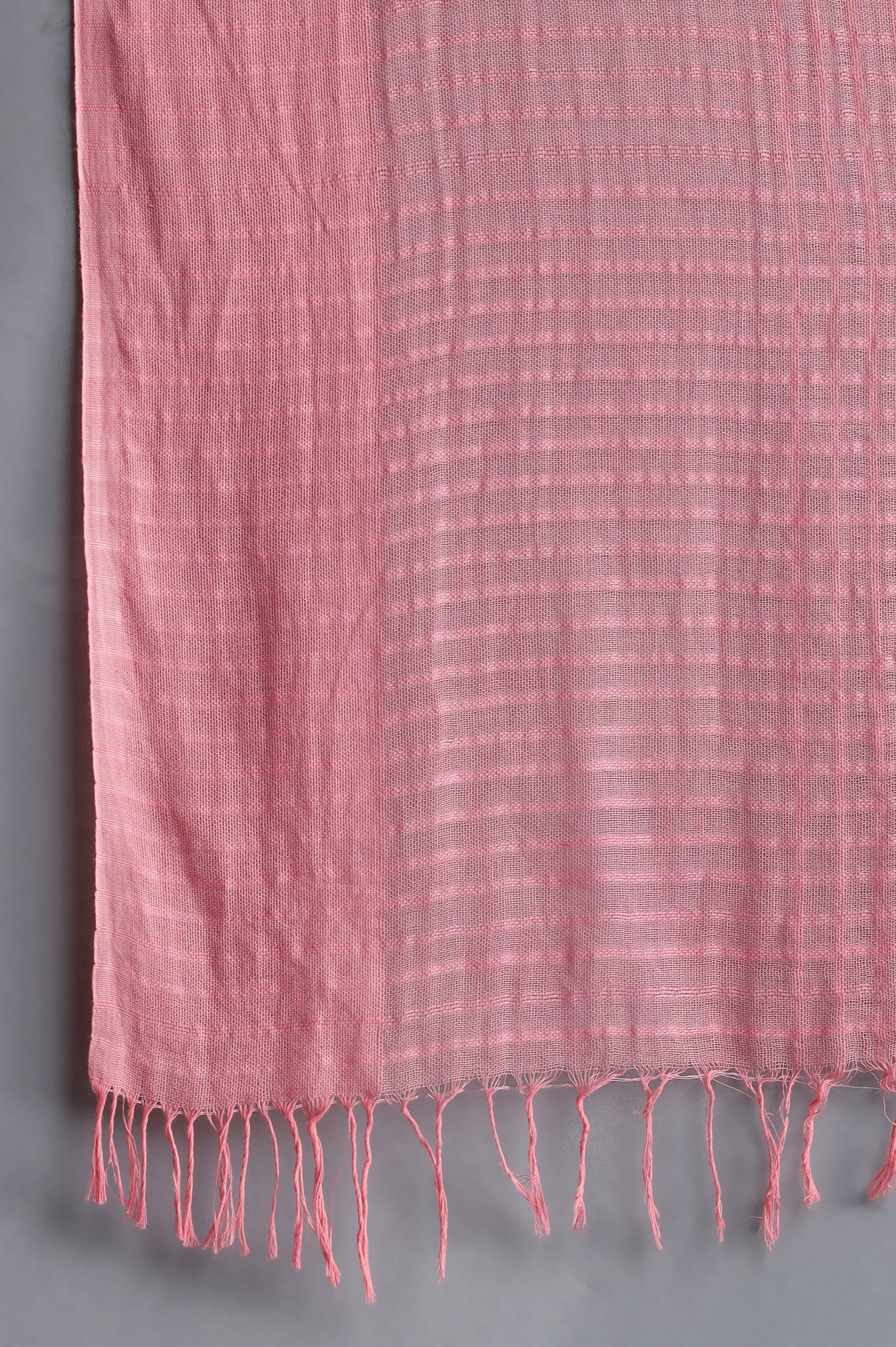 Pink Cotton South Dupatta