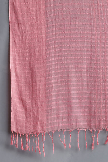 Pink Cotton South Dupatta