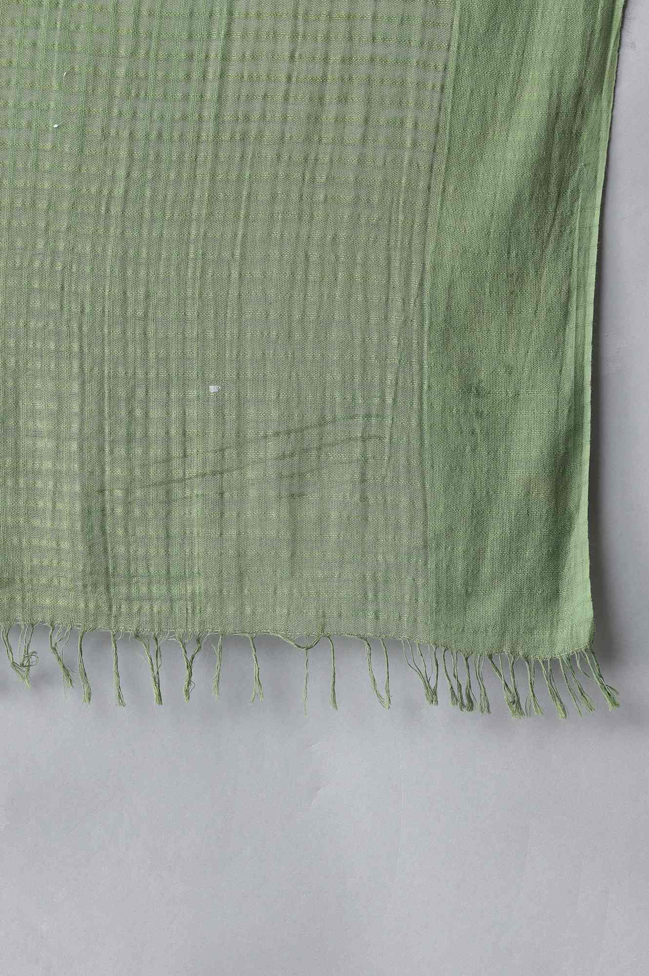 Green Cotton South Dupatta