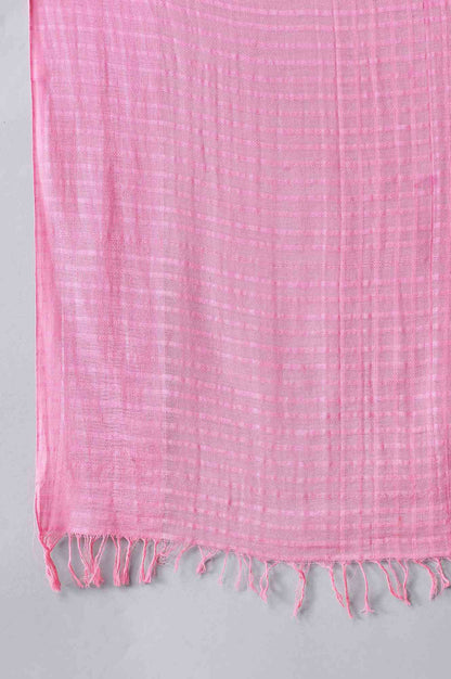 Pink Cotton South Dupatta