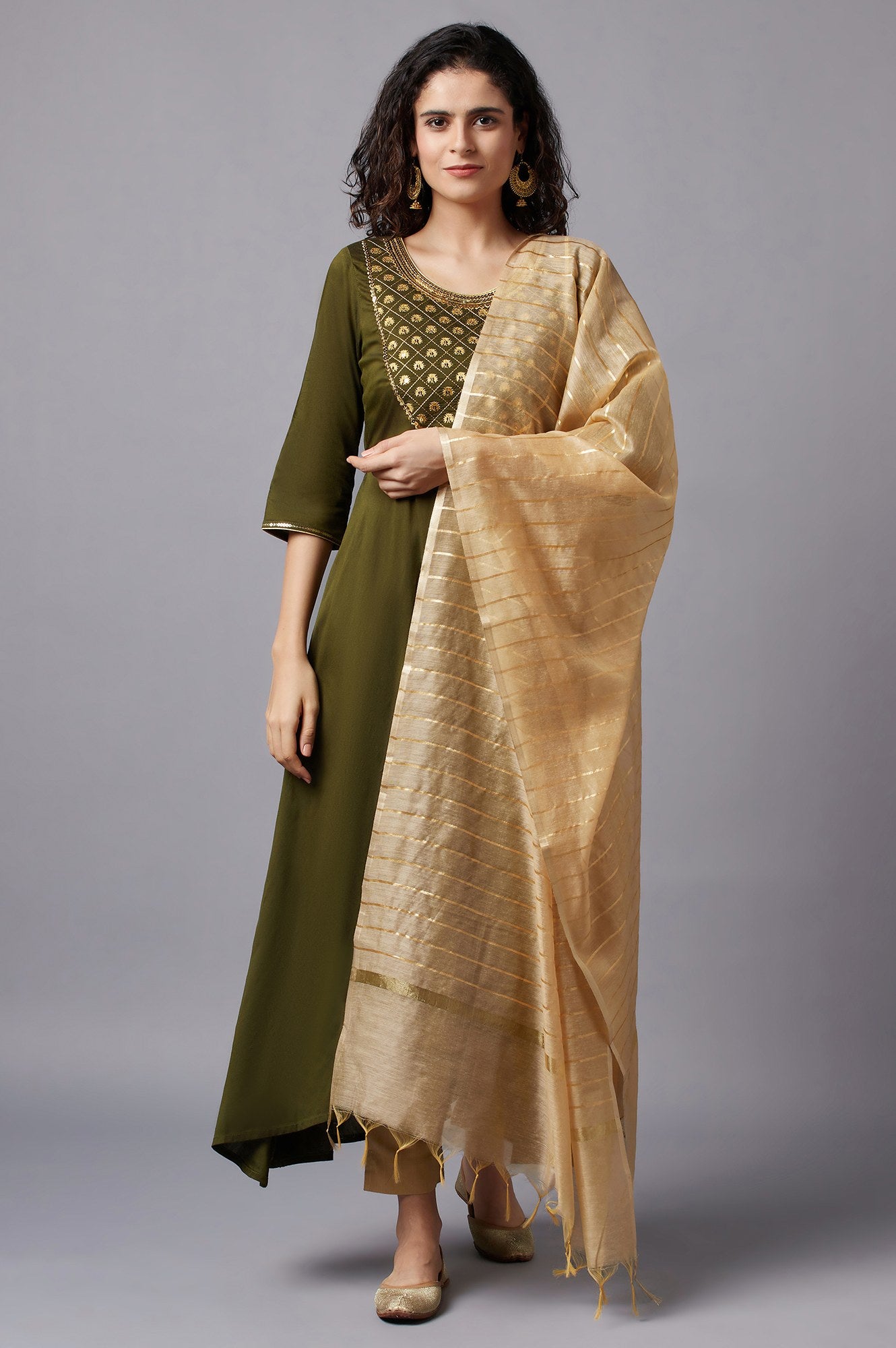 Gold Ornamental Dupatta