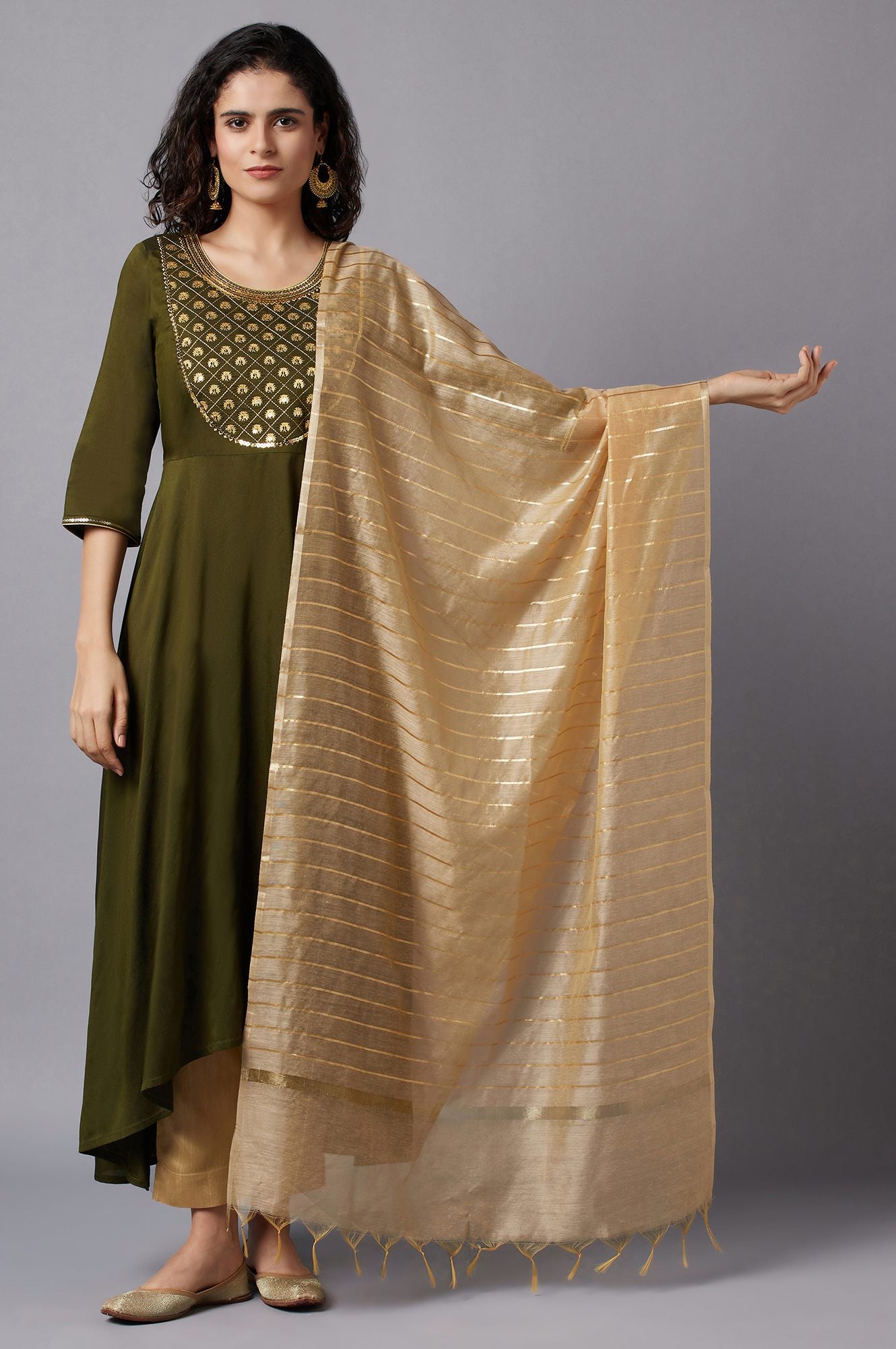 Gold Ornamental Dupatta