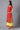 Red kurta and Yellow Palazzo Set