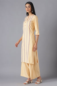 Orange Ethnic Festive kurta and Palazzo Set