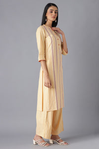 Orange Ethnic Festive kurta and Palazzo Set