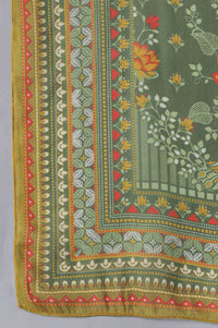 Yellow Printed kurta, Palazzo and Dupatta Set