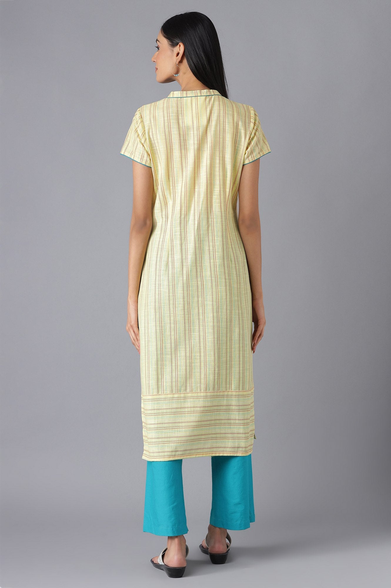 Yellow Ethnic Festive kurta and Palazzo Set