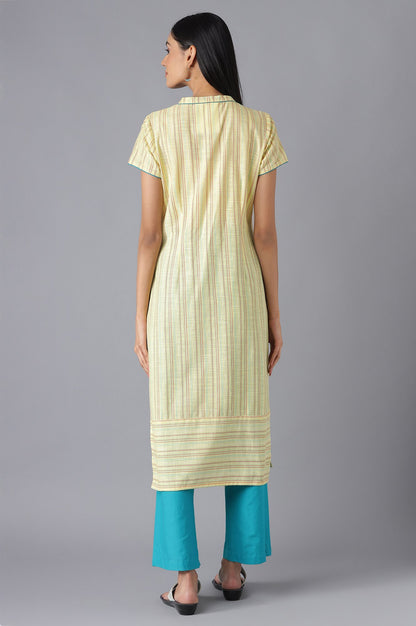 Yellow Ethnic Festive kurta and Palazzo Set