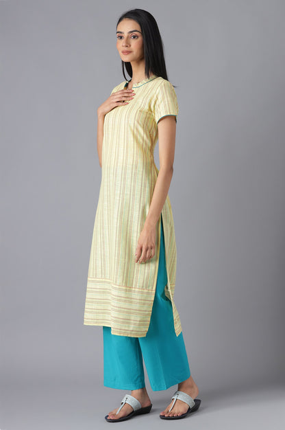 Yellow Ethnic Festive kurta and Palazzo Set