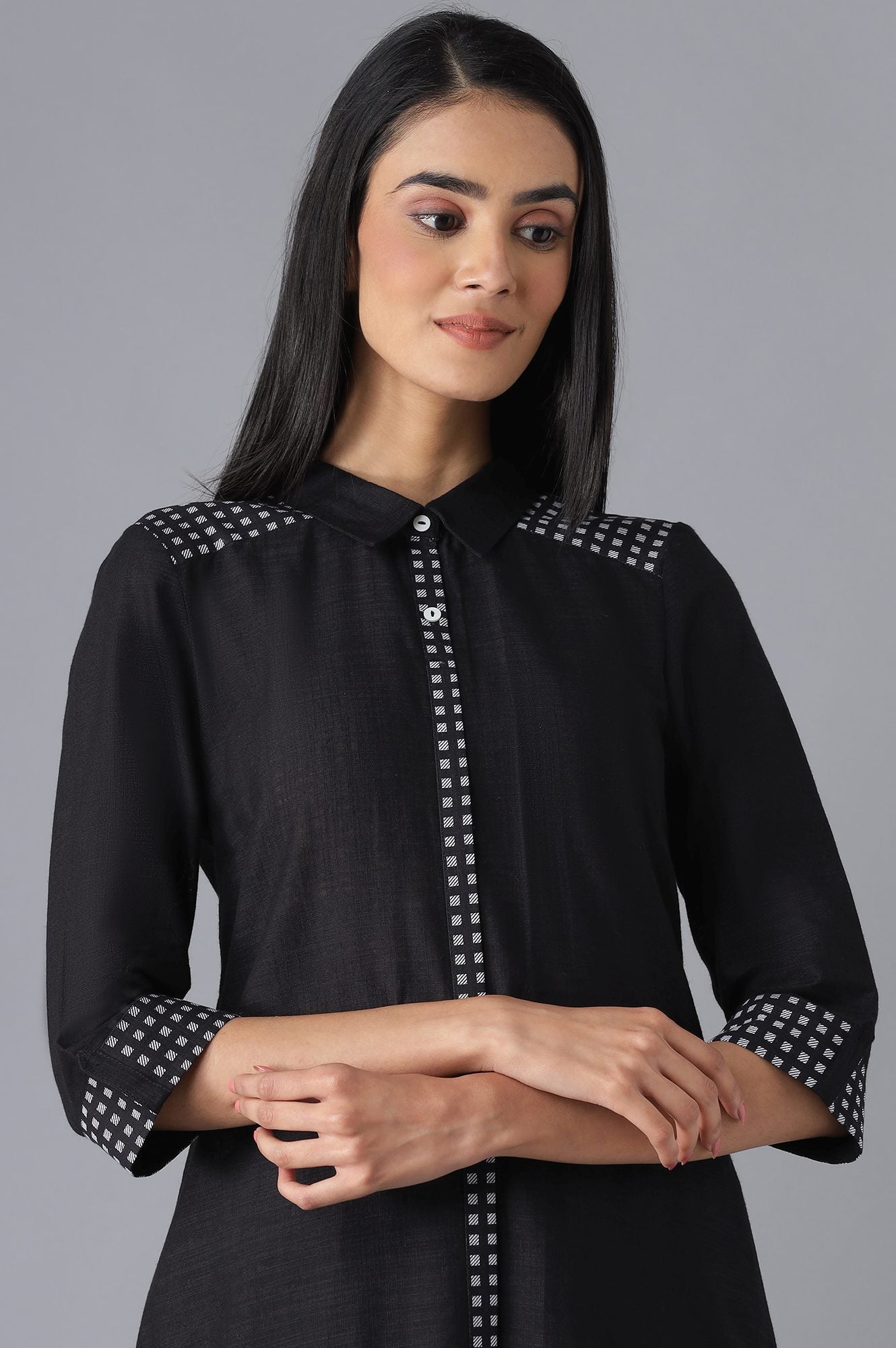 Black Ethnic Festive kurta and Palazzo Set