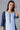 Blue Yarn-Dyed kurta with Trousers