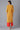 Yellow Ethnic kurta with Orange Culottes