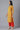 Yellow Ethnic kurta with Orange Culottes