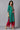 Green Embroidered kurta, Red Palazzo and Dupatta Set