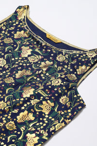 Blue Ethnic Festive kurta And Palazzo Set