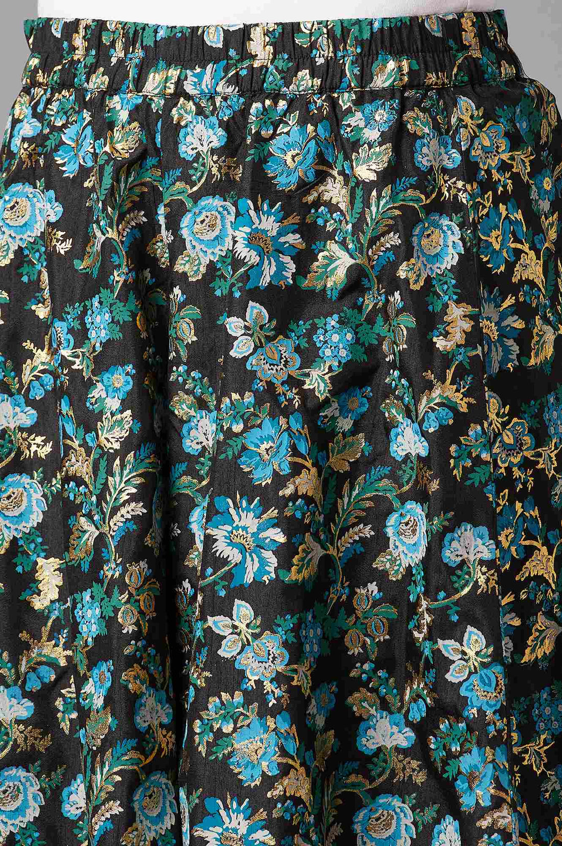 Black Ethnic kurta with Culottes