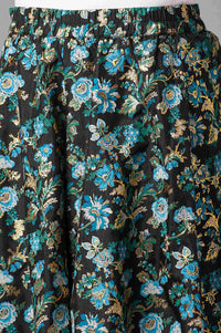 Black Ethnic kurta with Culottes