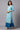 Blue kurta and Culottes Set