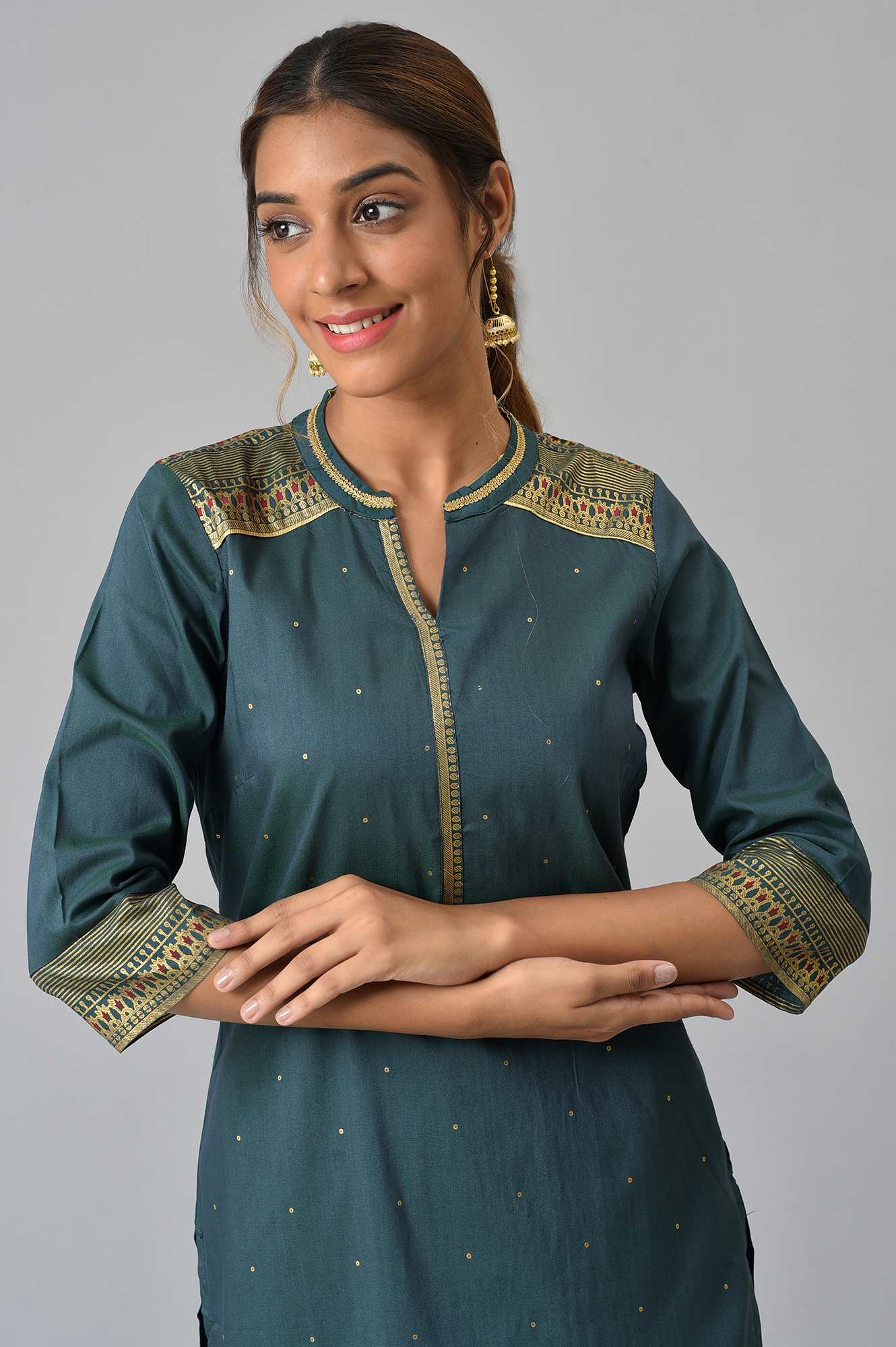 Green kurta and Palazzo Set