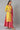 Yellow Hand Work kurta, Pink Skirt And Dupatta Set