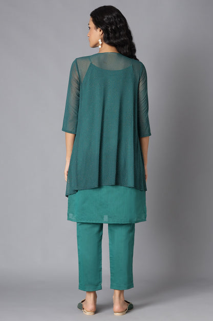 Green kurta and Palazzo Set