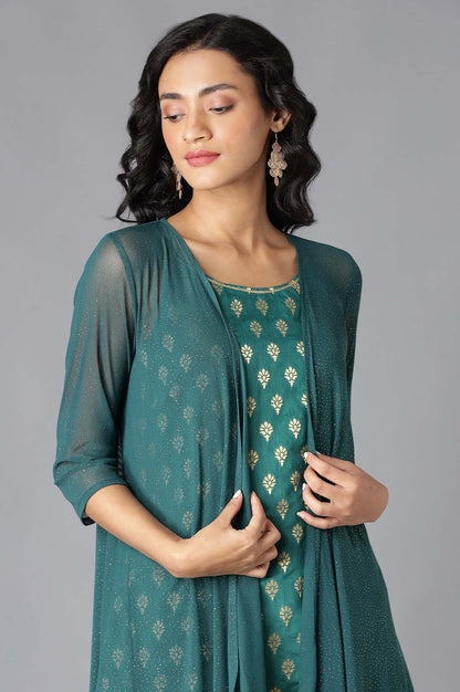 Green kurta and Palazzo Set