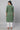 Green Stripe Print Cotton kurta &amp; Trousers Set