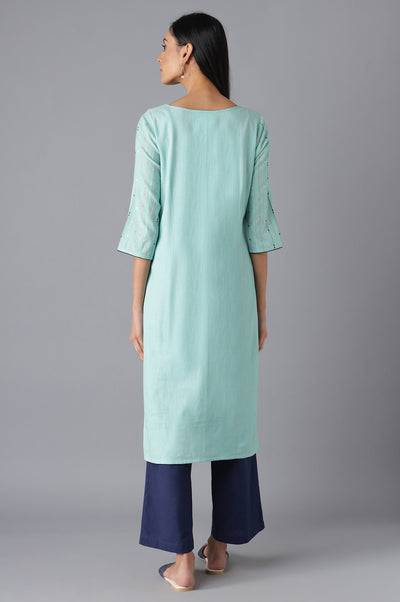 Green Casual kurta & Palazzo Set