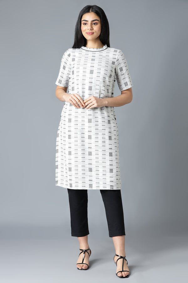 Grey Cotton kurta & Trousers Set