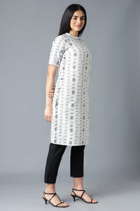 Grey Cotton kurta &amp; Trousers Set