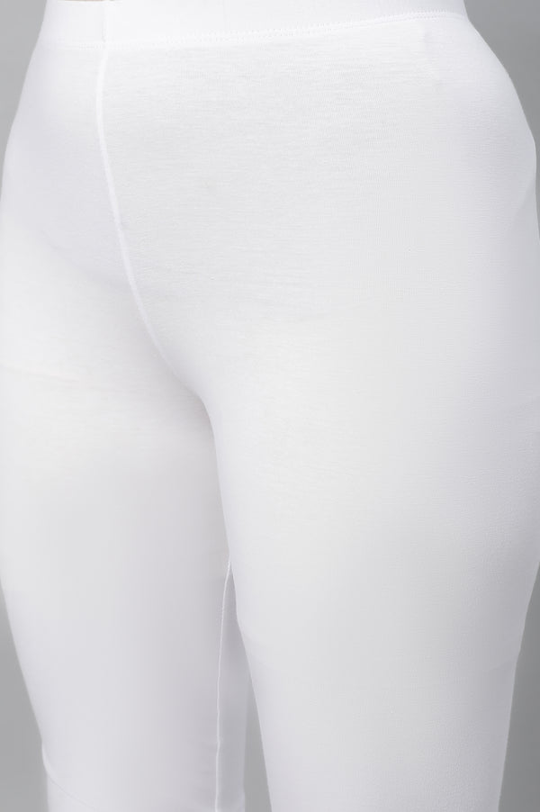 White Ethnic kurta & Tights Set
