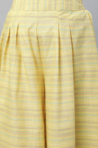 Blue Printed Kurta &amp; Culottes Set