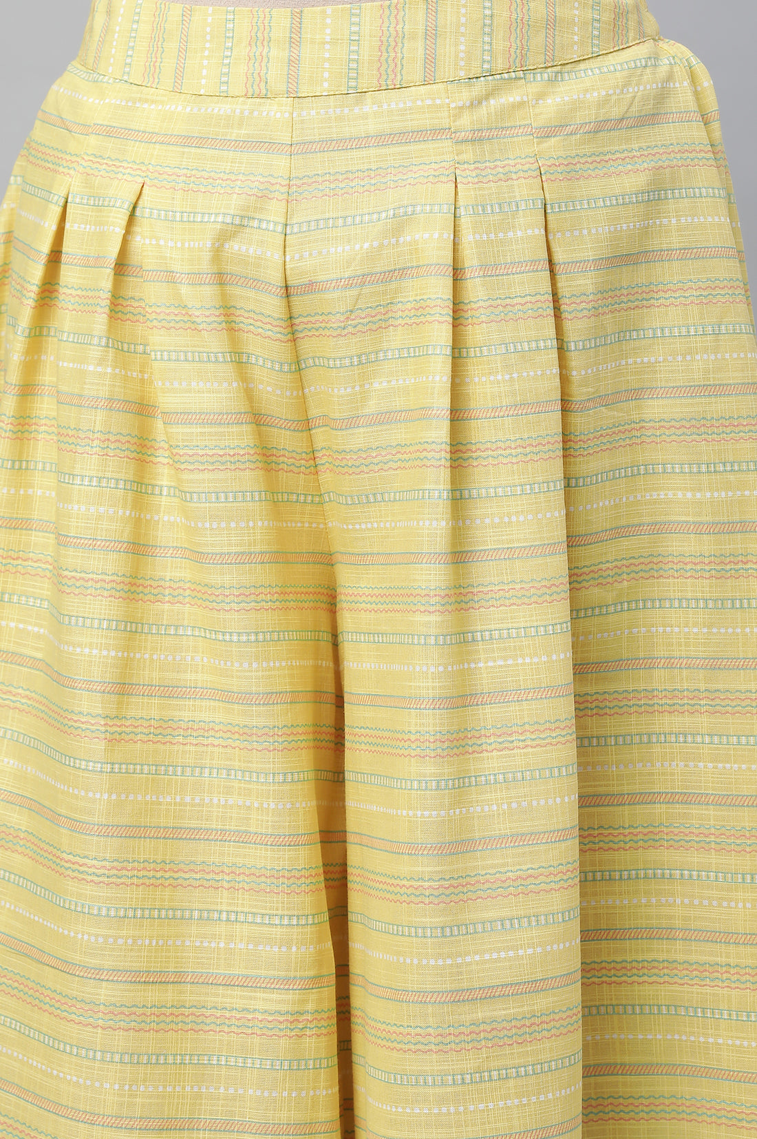 Blue Printed Kurta, Culottes &amp; Dupatta Set