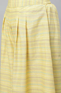 Blue Printed Kurta, Culottes &amp; Dupatta Set