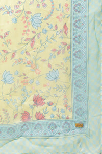 Blue Printed Kurta, Culottes &amp; Dupatta Set
