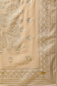 Pink Festive Ethnic LIVA kurta, Skirt &amp; Dupatta Set