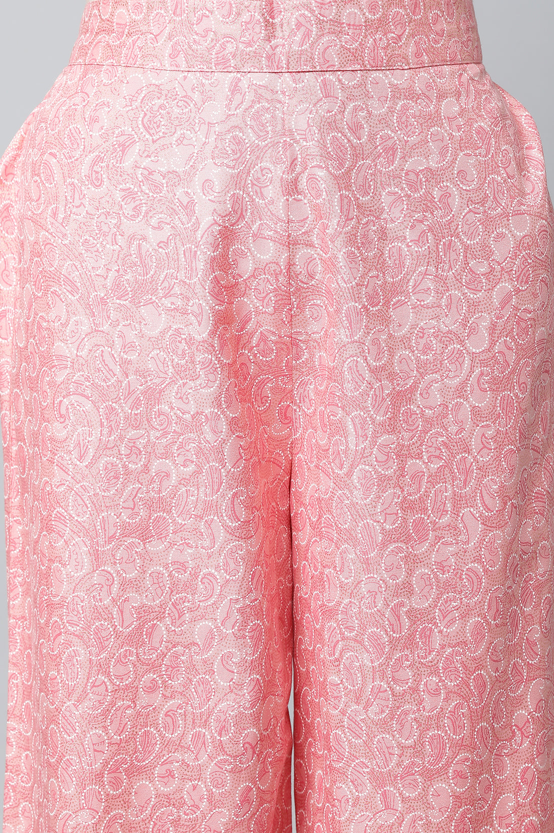 White Floral Printed Festive kurta Set