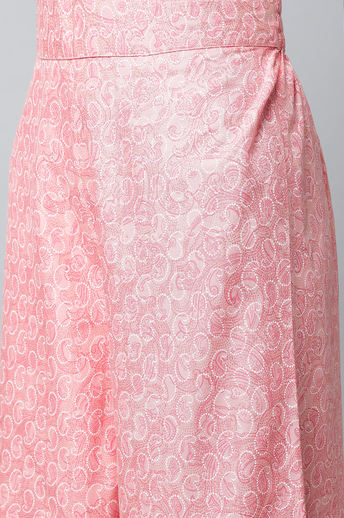 White Floral Printed Festive kurta Set