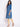 Blue Floral Print kurta &amp; Tights Set