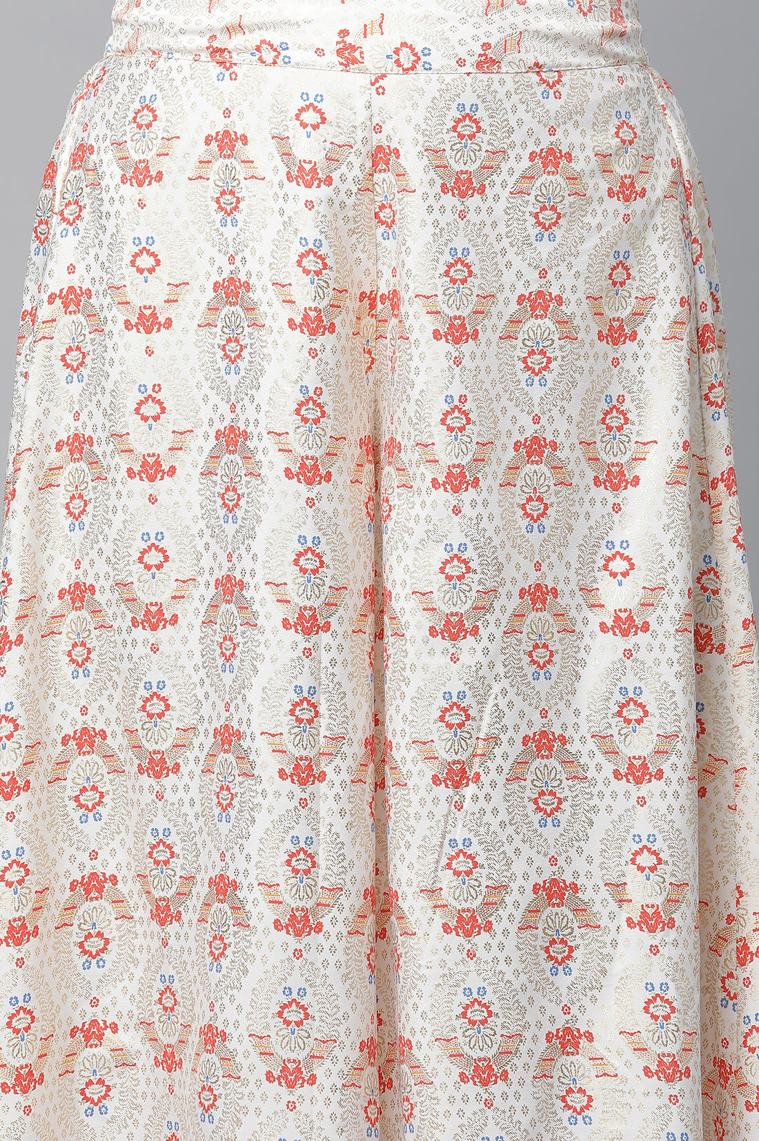 Yellow Festive kurta, Culottes &amp; Dupatta Set