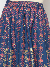 Pink Festive kurta &amp; Skirt Set