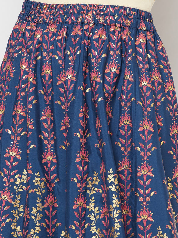 Pink Festive kurta & Skirt Set