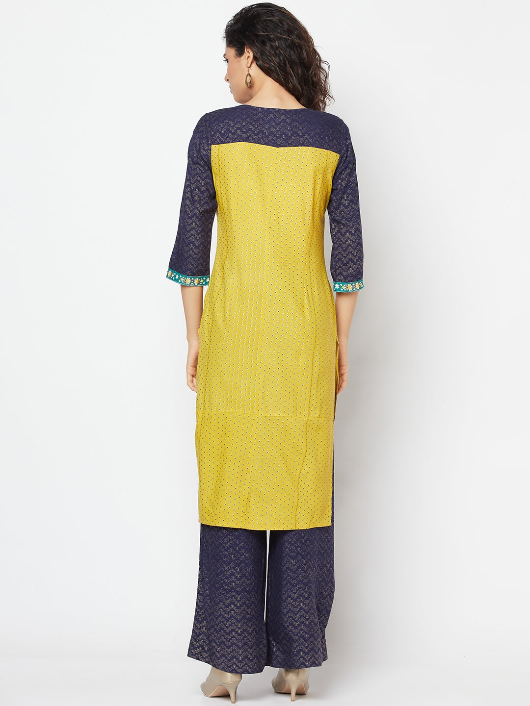 Green Ethnic kurta &amp; Palazzo Set