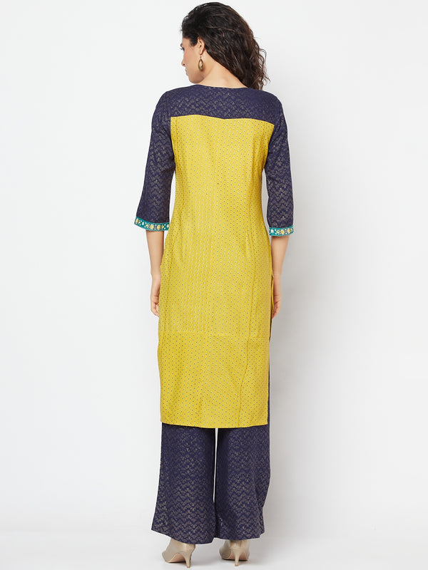 Green Ethnic kurta & Palazzo Set
